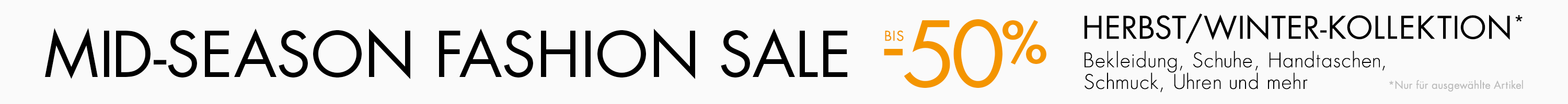 Mid-Season Fashion Sale -50%