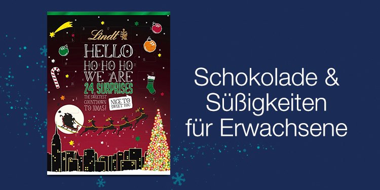 Adventskalender: Schokolade & Sußigkeiten für Erwachsene