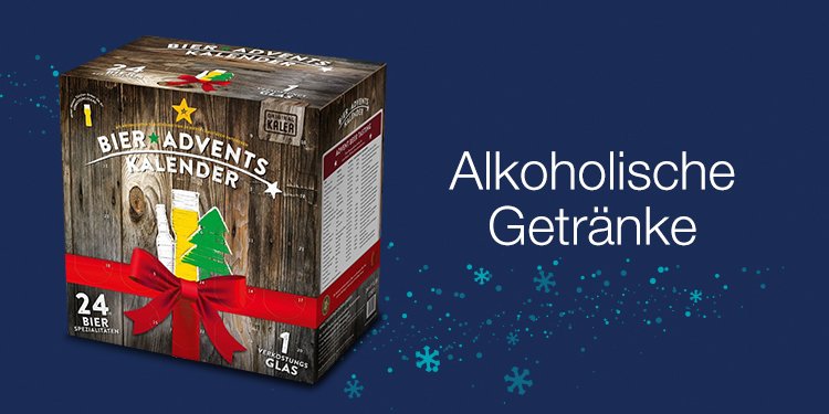 Adventskalender mit Bier, Wein & Spiritousen