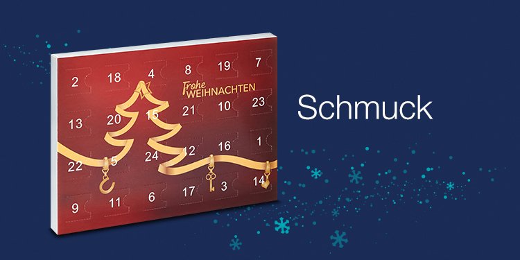 Adventskalender mit Schmuck