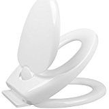 Homitex Familie WC Sitz, Toilettensitz, Toilettendeckel mit intergriertem Kindersitz, Soft-Close Automatik, Quick Release