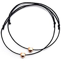 Freundschaftsarmbänder rosegold vergoldetes Herz