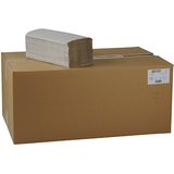 Quicky Papierhandtuch, ZZ-Falz, 25 x 23 cm, 1lag, natur, 5000 Blatt, 1er Pack (1 x 1 Stück)