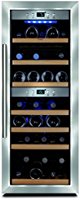 CASO WineMaster 38 Design Weink&uuml;hlschrank f&uuml;r bis zu 38 Flaschen (bis zu 310 mm H&ouml;he), zwei Temperaturzonen 5-22&deg;C, Energieklasse A