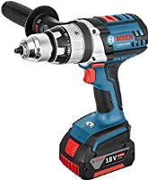 Bosch Professional GSB 18 VE-2 Li Akku-Schlagbohrschrauber, L-Boxx, 2x4,0 Ah Akku, 13 mm Bohrfutter, 18 V