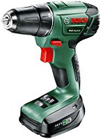 Bosch DIY Akku-Bohrschrauber PSR 14,4 LI, Akku, Ladeger&auml;t, Doppelschrauberbit, Koffer (14,4 V, 1,5 Ah, Schrauben-&Oslash; bis  8 mm, Bohr-&Oslash; 25 mm in Holz, 8 mm in Stahl)
