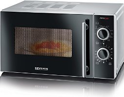 Severin MW 7875 Mikrowelle / 700 W / 20 L Garraum / Silber / Grill kombinierbar