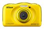 Nikon Coolpix S33 Digitalkamera (13,2 Megapixel, 3-fach opt. Zoom, 6,9 cm (2,7 Zoll) LCD-Display, USB 2.0, bildstabilisiert) gelb
