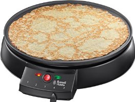Russell Hobbs 20920-56 Fiesta Crêpes-Maker, Antihaftbeschichtete Crêpes-Platte, 30 cm Durchmesser, 1000 W