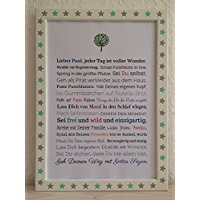 Personalisiertes Taufgeschenk (Jungen) - Glückwünsche durch Sprüche & Wünsche zur Taufe