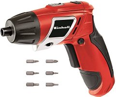Einhell Akku Knick Schrauber TC-SD 3,6 Li (Lithium Ionen, 3,6 V, 1,3 Ah, 3 Nm, LED-Licht, LED-Batterieanzeige, inkl. 6 Bits und Ladeger&auml;t)