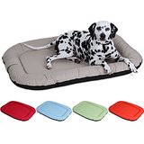 Knuffelwuff 13057 Lucky Summer Edition In und Outdoor Hundebett - Größe XXL, 120 x 85 cm, beige