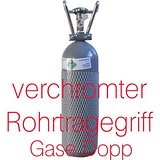 CO2 2 KG Flasche gefüllt mit Lebensmittel CO2 (E290) Kohlensäureflasche / Kohlendioxid + NEU TÜV 2025 - von Gase Dopp