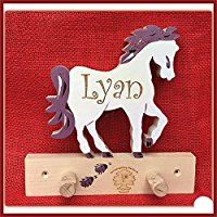 Pferd Garderobe für Namens Gravur