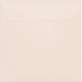 25 quadratische Briefumschl&auml;ge 155 x 155 mm Haftstreifen Creme 120 g/qm