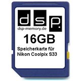 16GB Speicherkarte f&uuml;r Nikon Coolpix S33