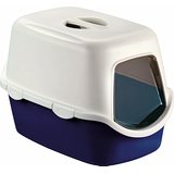 Stefanplast  CATHY F Katzentoilettenhaus m. T&uuml;re+Filter, blau, 56x40x40cm