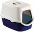Stefanplast  CATHY F Katzentoilettenhaus m. T&uuml;re+Filter, blau, 56x40x40cm