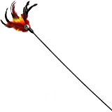 Healthy Clubs 1 lustiger Katzenspielzeug-Stab mit Feder, Spielstab mit Gl&ouml;ckchen