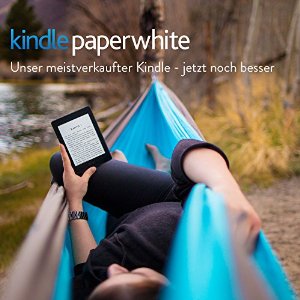 Kindle Paperwhite eReader, 15 cm (6 Zoll) hochauflösendes Display (300 ppi) mit integrierter Beleuchtung, WLAN (Schwarz) - mit Spezialangeboten