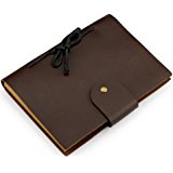 A.P. Donovan - Leder-Tagebuch f&uuml;r Notizen (Heft / Kladde / Pocket) Platz f&uuml;r Skizzen, Fotos, Erinnerungen - f&uuml;r Rezepte - cognac braun, 24x18cm