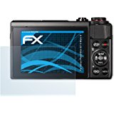 3 x atFoliX Displayschutzfolie Canon PowerShot G7 X Mark II Schutzfolie - FX-Clear kristallklar