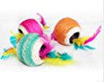 Healthy Clubs Haustier-Spielzeug, Sisalseil-Ball mit Loch, zum Spielen/Kratzen/Kauen, Spielzeug f&uuml;r Katze/Hund/Haustier