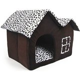Luxuri&ouml;s elegantem Doppelt Haustier Haus Braun Hund Zimmer 55 x 40 x 42 cm