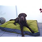 Outdoor-Hundekissen 120 x 80 cm XXL, gr&uuml;n, robustes und wasserdichtes Material