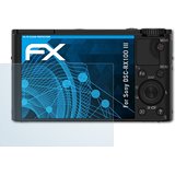 3 x atFoliX Displayschutzfolie Sony DSC-RX100 III Schutzfolie - FX-Clear kristallklar