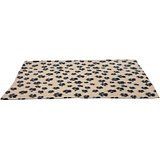 Trixie 37191 Fleecedecke "Beany" 100 x 70 cm, beige mit Pfoten