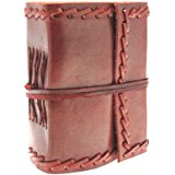 Fair Trade Tagebuch Leder - mini 80 x 105 mm mit N&auml;hte