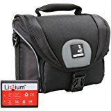 EOS Bundle Tasche f&uuml;r Canon 1100D 1200D 1300D +Qualit&auml;ts Ersatz-Akku Lizzium LP-E10 Fototasche